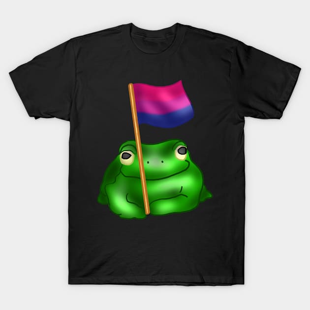 Bisexual LGBTQ Frog T-Shirt by YouAreValid